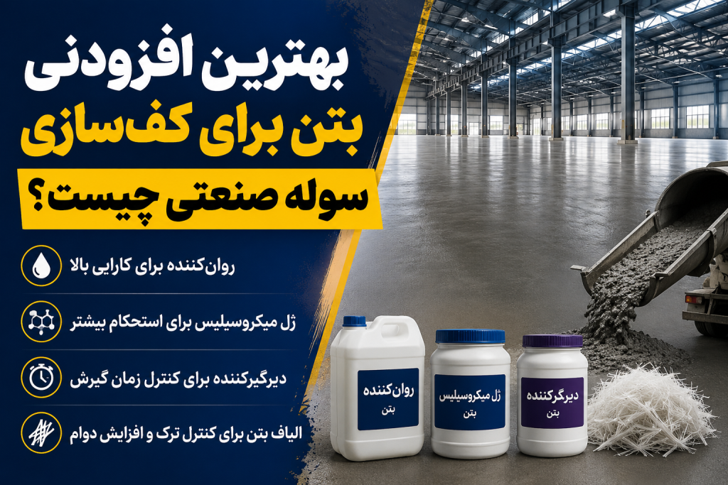 بهترین افزودنی بتن برای کف‌سازی سوله صنعتی چیست؟