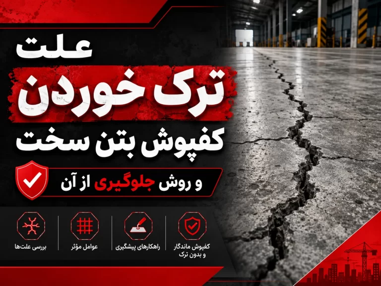 علت ترک خوردن کفپوش بتن سخت و روش جلوگیری از آن