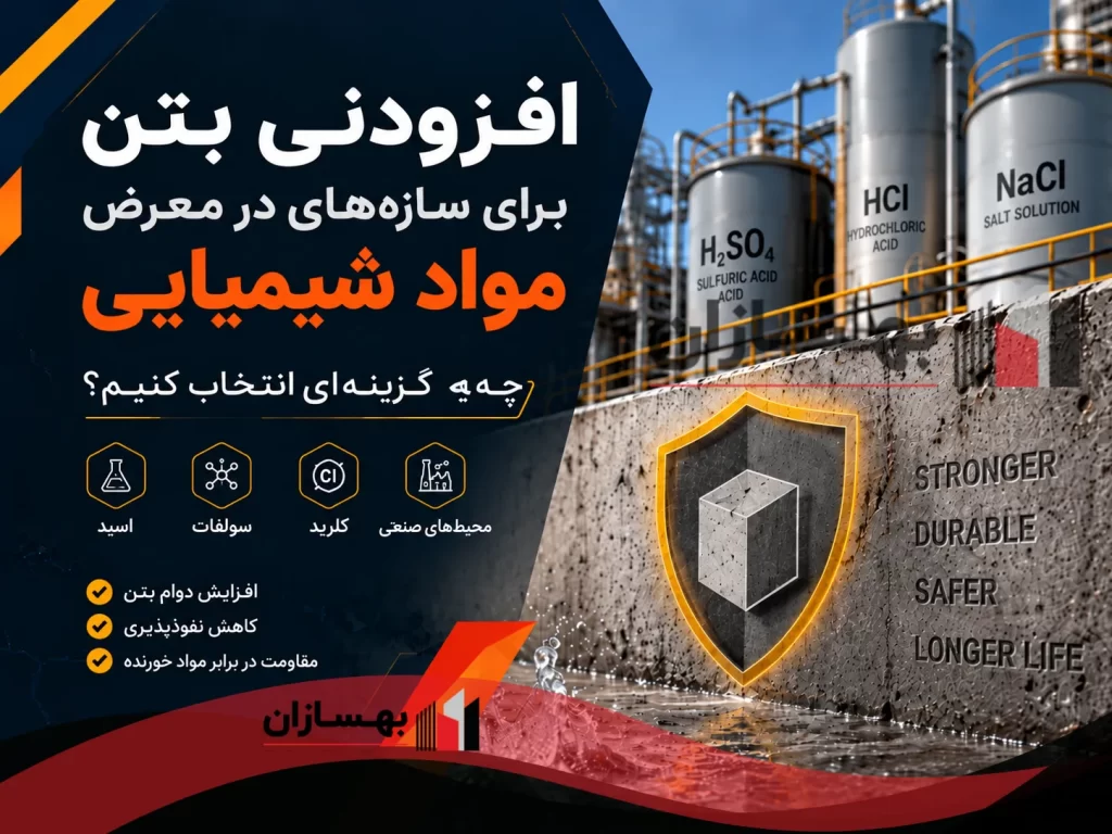 افزودنی بتن برای سازه‌های در معرض مواد شیمیایی ؛ چه گزینه‌ای انتخاب کنیم؟
