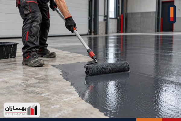 آیا کفپوش اپوکسی روی سیمان قابل اجراست؟ شرایط زیرکار و مراحل اجرا 3 اجرای پوشش اپوکسی روی سطح بتنی آماده شده