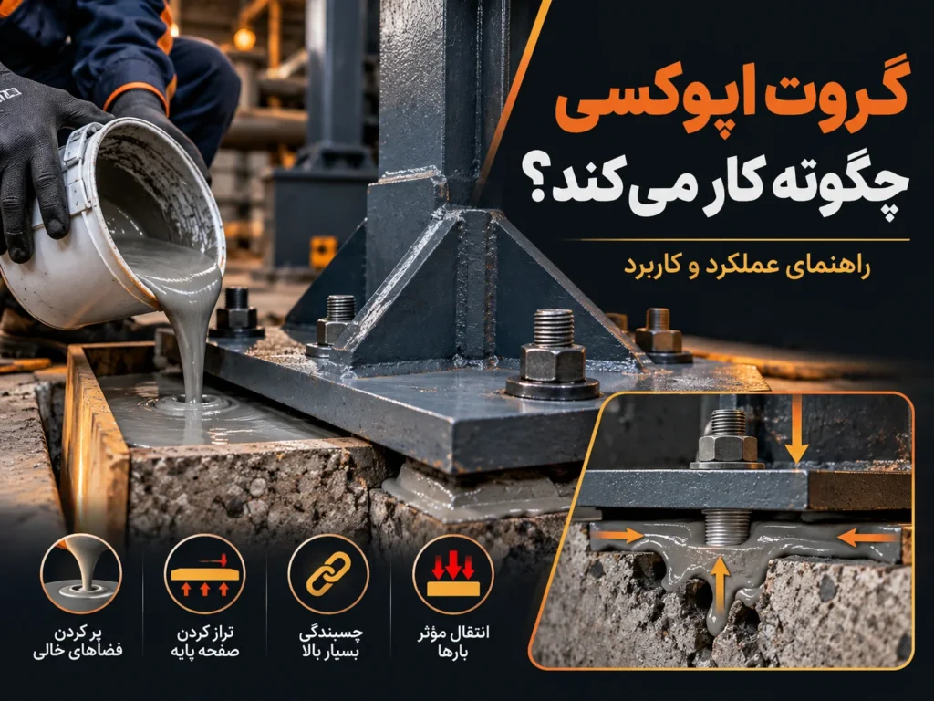 گروت اپوکسی چگونه کار می کند؟